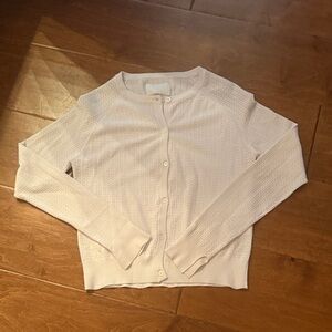 White Button-Up Cardigan